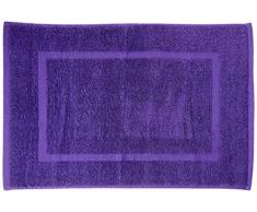 Wenko Allstar Alfombra de baño de terry Zen púrpura - Alfombra de ducha, Algodón, 60 x 40 cm, Lila