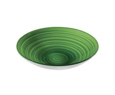 Guzzini Twist, Centro de Mesa y frutero en Material Reciclado-Kiwi, Ã 37 x 8,5 cm | 4600 cc-108700153, Post Consumed Recycled poliÃ©stereastic, copolÃ­mero de acrilonitrilo estireno, 37 cm