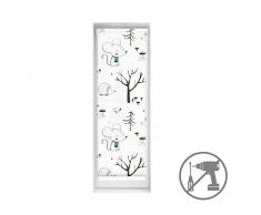 Blindecor Easy estores sin taladrar Estampados - Estor translúcido Estampado Digital, Into The Wood, 55 x 150 cm (Ancho por Alto). Tamaño de la Tela 52 x 145cm