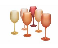 Happy Hour Sunset - Juego de 6 copas de cristal de 550 ml