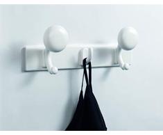 Bolis Italia Perchero Ball X3 Negro Fabricado en plÃ¡stico, 36 cm