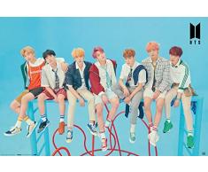 Grupo Erik Póster BTS Blue, Multicolor, 61 x 91, 5 cm