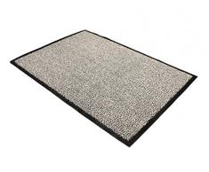 Floortex Doortex - Felpudo para interior con revestimiento antideslizante, Gris, 120 x 300 cm
