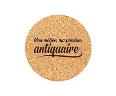 Juego de 6 Posavasos de Corcho Grabados artesanÃ­as de pasiÃ³n anticuario