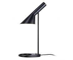 BÂ·LED BARCELONA LED, MARLÃNE L3028-N LÃ¡mpara de escritorio LED de diseÃ±o moderno metal nÃ³rdico casquillo E27, 32x55 cm, negro