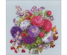 Riolis 1773 - Ramo de ramo de flores con astas (algodÃ³n, 4040 cm), multicolor