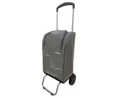 Bo Time 3760278732931 Carro de la compra, Hierro, Textil, Gris, 40 L