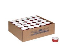 Cereria de Giorgio liturgico Tealight, Cera, Rojo, 4.7Â x 4.7Â x 2Â cm, 100Â Unidad