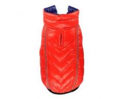 Hip Doggie HD de 5frbl Feather Lite Reversible Anti-Reflective bÃºfer Vest Perros Mantel, BDM, Azul/Naranja