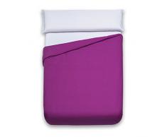 Sancarlos - Funda nórdica lisa, 100% Algodón, Color morado, Cama de 105 cm