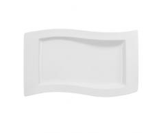 Villeroy & Boch NewWave Plato Gourmet, 33 x 24 cm, Porcelana Premium, Blanco