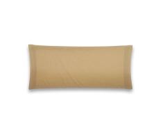 Sancarlos - Funda de almohada para cama, 100% AlgodÃ³n percal, Color marrÃ³n, Cama de 105 cm