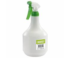 Draper 80620 - Botella de agua de plÃ¡stico, 1 litro, 1000 ml, ideal para jardinerÃ­a o limpieza (blanco, verde), 1 paquete