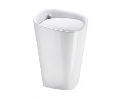 Wenko Candy Taburete Baño 20 L, Acrilonitrilo Butadieno Estireno, Blanco, 35x35x50 cm
