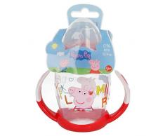 TAZA ENTRENAMIENTO TODDLER FANCY 270 ML CON BOQUILLA DE SILICONA PEPPA PIG LETTERS