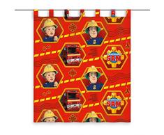 Herding Cortina Bombero Sam, poliéster, Rojo, 160 x 140 cm