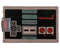 ootb Felpudo NES Estilo Controlador, Negro, Gris, 60 x 40 cm