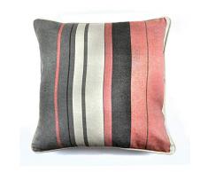 Fusion - Cojín Relleno (100% algodón, 43 x 43 cm), Color Rosa