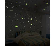 Ambiance-Live Pegatina UniversoÂ âÂ 150Â Estrellas y Planetas fosforescentes