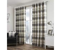 Dreams n Drapes 66 x 228,6 cm Balmoral a Cuadros con Forro Cortinas, Slate