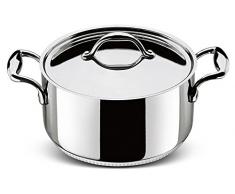 Lagostina Acc Lagofusion 11115031224 5.3L Alrededor Acero Inoxidable Cacerola - cacerolas (5,3 L, Alrededor, Acero Inoxidable, Acero Inoxidable, Lagofusion, Acero Inoxidable)