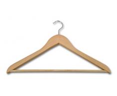Metaltex 551211 - Percha curvada, madera clara, 44 centímetros