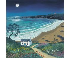 El Arte Grupo Jo Grundy (el Camino a la luz de la Luna Bay) - fotografía Sobre Lienzo (85 x 85 cm), Madera, 85 x 85 x 1,3 cm