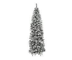 Arbol De Navidad 240 cm. Slim Nevado (Estrecho) 1217 Ramas PVC