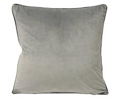 Riva Paoletti Meridian - Funda de cojín Cuadrada Grande, diseño de Paoletti Meridian, Bordes Dorados con Contraste Negro, 55 x 55 cm, Color Amarillo, poliéster, Azul Claro, 55 x 55 cm