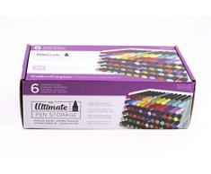 Crafters Companion - Paquete de Almacenamiento para rotuladores (6 kg, con Capacidad para 72, versión Original, 6 Unidades)