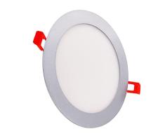 LAES Downlight LED, 12 W, Gris, Diametro 170mm
