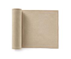MY DRAP Rollo de 12 servilletas de Tela, Servilletas para Evento, AlgodÃ³n Reciclado, Reutilizables, 20 x 20 cm, Color Arena Reciclado, Formato Rollo, en Unidades Precortadas