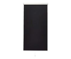 Amazon Basics - Estor opaco enrollable sin cadenilla, sin necesidad de taladrar, 65 x 150 cm, color negro