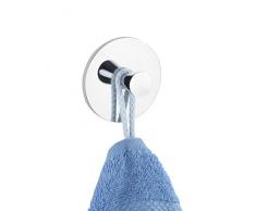 Wenko Turbo-Loc Gancho de Pared, Cinc Moldeado Bajo Presión, Plata Brillante, 6x6x3 cm