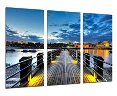 Poster Fotográfico Paisaje Pasarela Atardecer en el Mar Tamaño total: 97 x 62 cm XXL