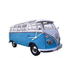 Brisa VW Collection VW T1 Bus Reloj de Pared 28x18x2,5cm - Azul