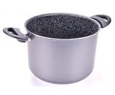 Alluflon Tradizione Italia olla, aluminio, Negro, 22Â cm