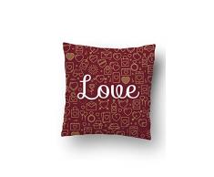 Lulu Home - Funda de Almohada, Multicolor, 45 x 45 cm