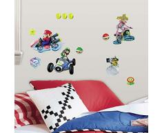 RoomMates RM-Mario Kart mit Freunden CalcomanÃ­a para Paredes, Vinilo, Verschieden, 13 x 2.5 x 27 cm, 8