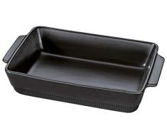 Spring Fuente rectangular para horno (40 x 24 cm), color negro