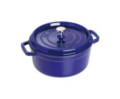 Staub 1102691 - Cocotte redonda, color azul, tamaÃ±o 26 cm