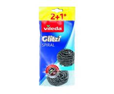 Vileda Estropajos INOX Spirale 2+1 Gratis, Multicolor, 3 Unidades