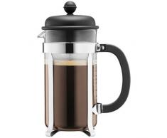 Bodum Caffettiera Cafetera Ã©mbolo, Vidrio, plÃ¡stico, Acero, Negro, Centimeters