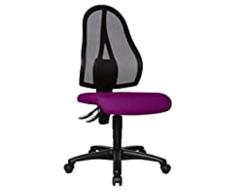 Topstar Punto Abierto P Silla giratoria de Oficina, Polipropileno, Morado, 58 x 48 x 111 cm