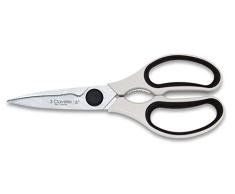 3 Claveles 445 Multiusos Desmontable Filo microdentado Tijeras Profesionales con descapsulador Cascanueces ergonÃ³micas Accesorio de Cocina de 20cm 8, Acero inoxidable