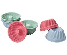 Lurch 83018Â Flexi Forma Mini Molde para bizcocho (6Â Unidades, diÃ¡metro 7Â cm, Altura 3,5Â cm, Silicona, Multicolor, 8Â x 8Â x 8,2Â cm