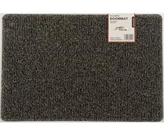 Nicoman Felpudo Alfombrilla para Trampero de Barrera, Tapete de Piso Resistente - (Usar en Interiores y Exteriores) - Medio (75x44cm), Marrón y Beige