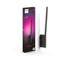 Philips Hue â Lámpara inteligente, Hue Liane, Aplique LED Inteligente, Luz Blanca y de Colores, Compatible con Alexa y Google Home, Color Negro