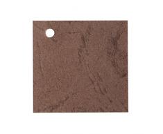 Mopec Tarjeta 4x4cm de Color marrÃ³n de Tacto a Piel, Pack de 100 Unidades, Cartulina, 0.02x4.00x4.00 cm