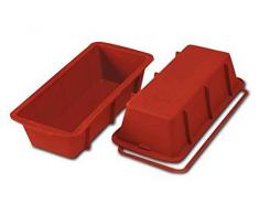 SFT331 Molde de Silicona Plum-Cake, Color Terracota